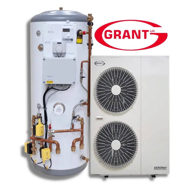 Grant Aerona3 Air Source Heat Pump With Preplumbed Cylinder & Install Pack - Image 3