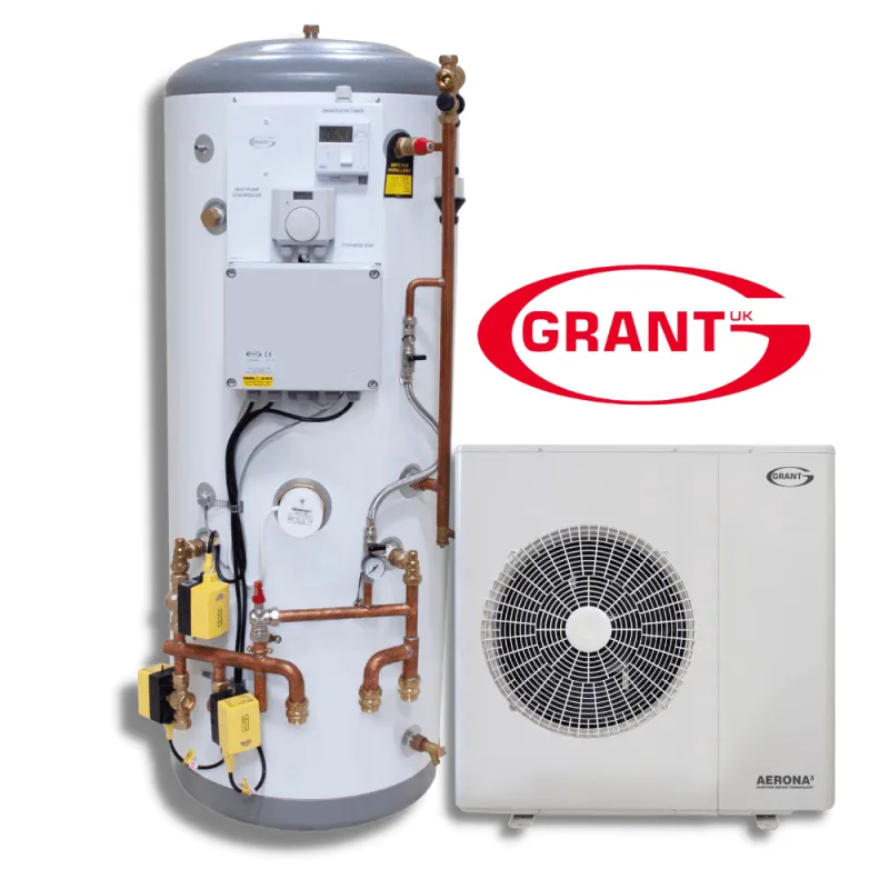 Grant Aerona3 Air Source Heat Pump With Preplumbed Cylinder & Install Pack - Image 4