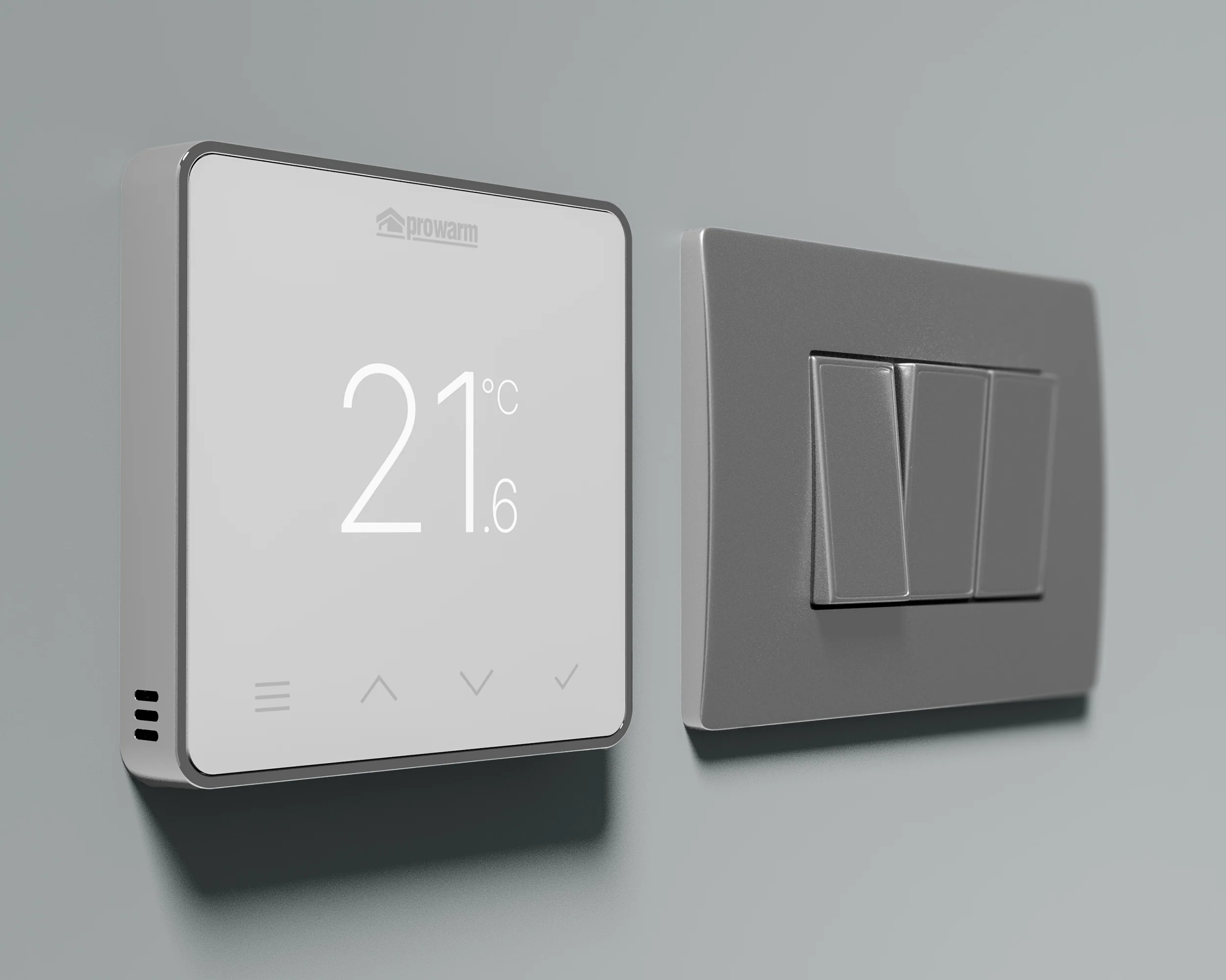 ProWarm Touch IQ S Series - White Wifi Thermostat - Image 4